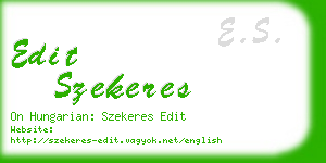 edit szekeres business card